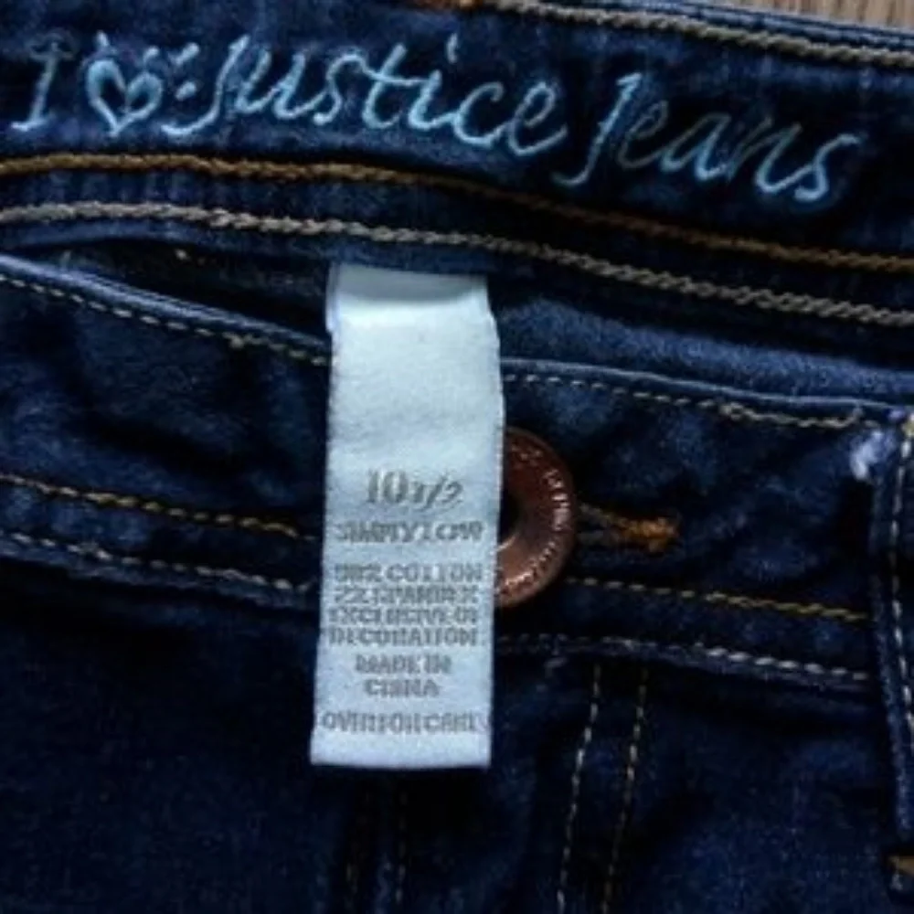 Justice Simply Low (Girls) Jeans Size 10.5